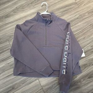 Pure Barre Sweatshirt quarter zip